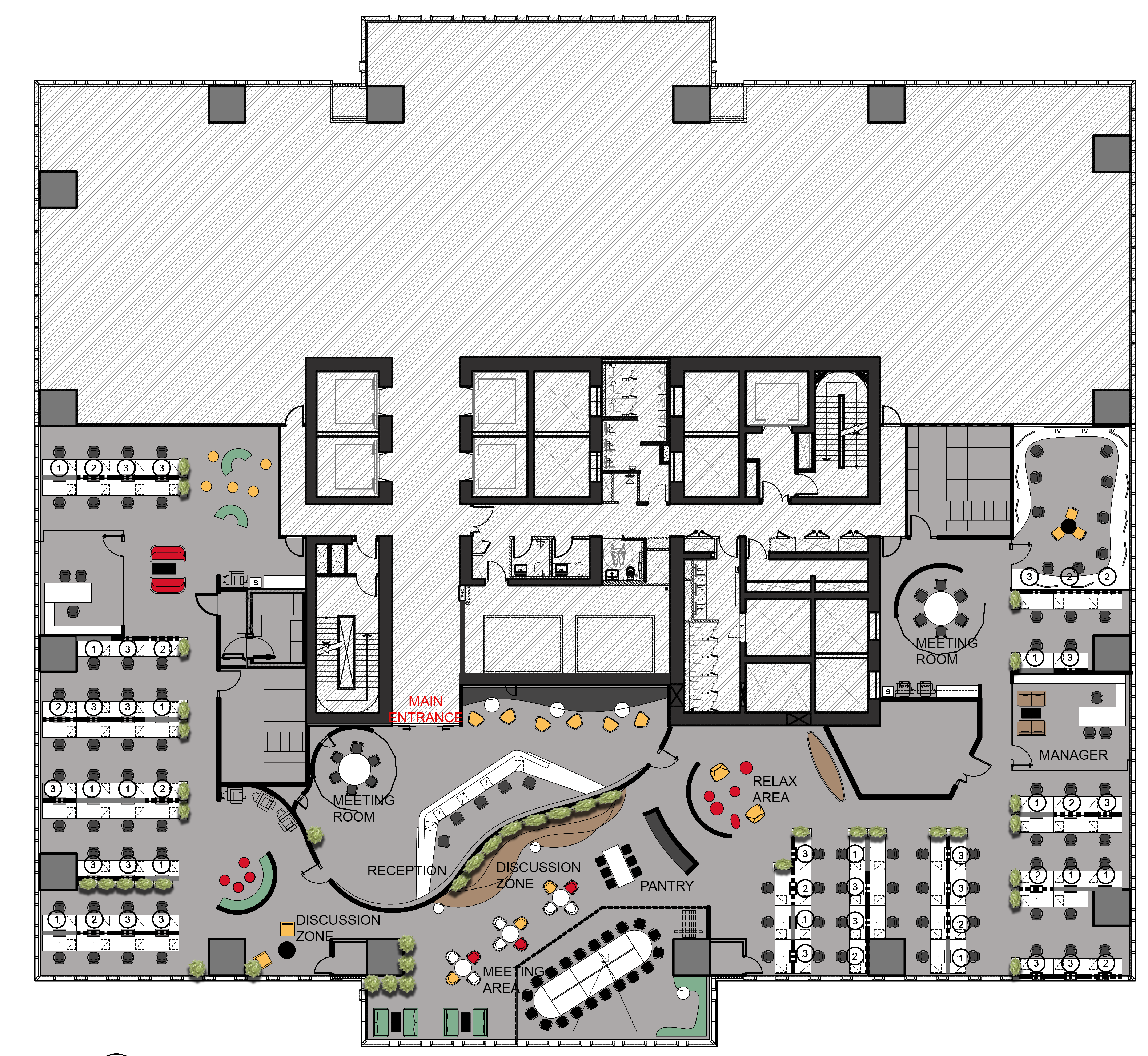 Layout Plan Construction Plus Asia